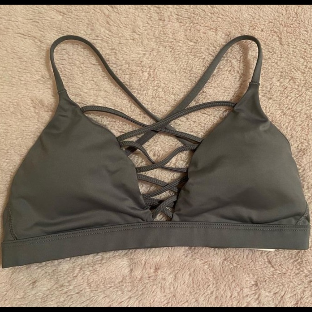 Victoria’s Secret grey-blue sports bra